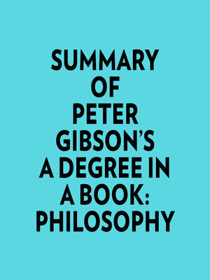 cover image of Summary of Peter Gibson's a Degree In a Book